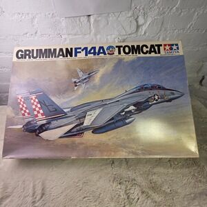 Tamiya Grumman F14A Tomcat 1/32 Model Kit 6301 Open Box Sealed Parts Navy VF84